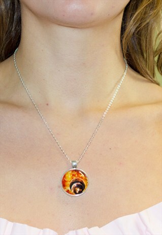 90'S STYLE COSMIC GALAXY SILVER PENDANT