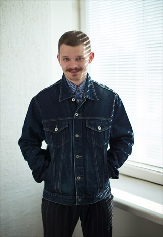 VINTAGE 90'S NAVY DENIM JACKET