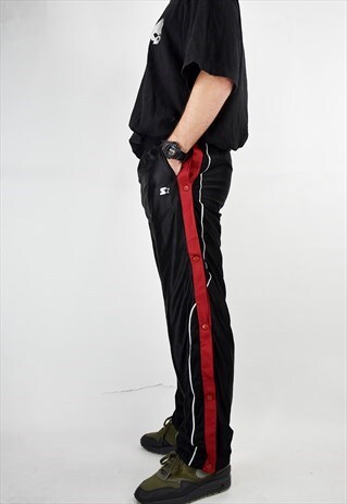 UNISEX VINTAGE 90S STARTER POPPER TRACK PANT / JOGGER BOTTOM