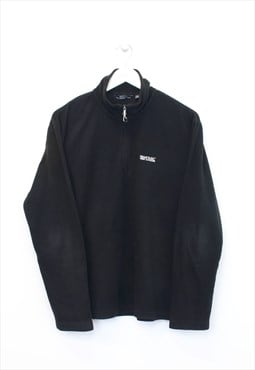 Vintage Regatta fleece in black. Best Fit L