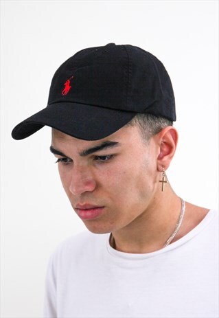 BRAND NEW WITHOUT TAGS RALPH LAUREN BLACK CAP