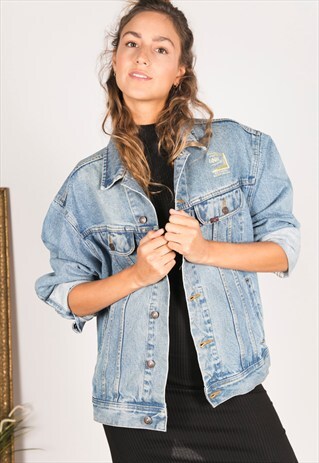 VINTAGE 80S EMBELLISHED LEE DENIM JACKET / R156