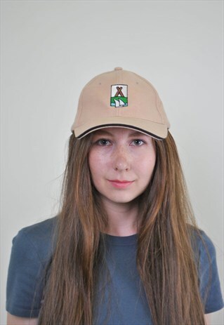 90S BRIGE TRAVEL CAP WITH SHIP EMBROIDERY