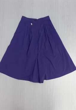 80's Vintage Shorts Purple Long Length
