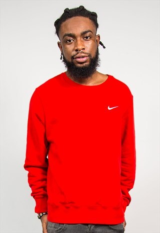 NIKE 90'S RED BASIC SWEATSHIRT
