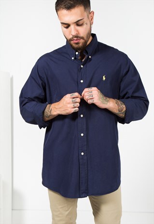 VINTAGE 80S POLO RALPH LAUREN SHIRT / 0080 / 400-2