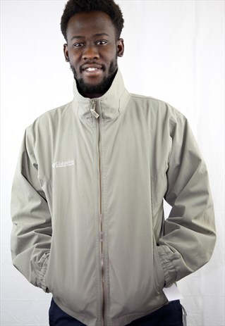VINTAGE COLUMBIA BIEGE TRACK SUIT JACKET