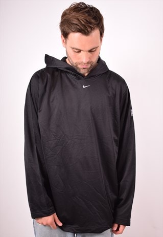 NIKE MENS VINTAGE HOODIE JUMPER XL BLACK 90S