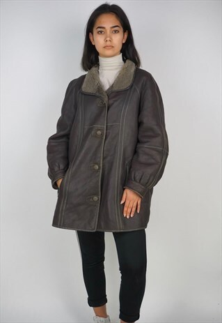 VINTAGE 90'S SHEARLING COAT