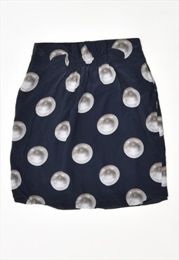 Vintage Moschino Straight Skirt Navy Blue