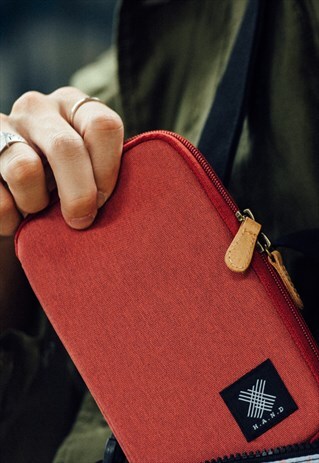 RED URBAN WALLET / POUCH WITH ZIPPER - GIFT
