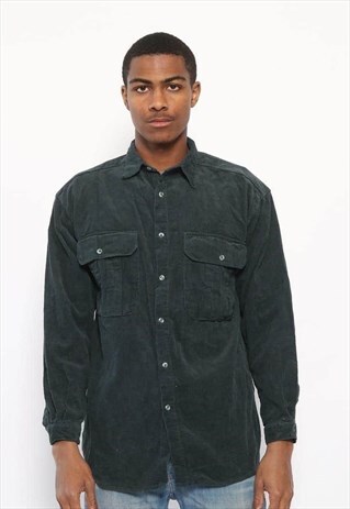 VINTAGE CORDUROY SHIRT GREEN