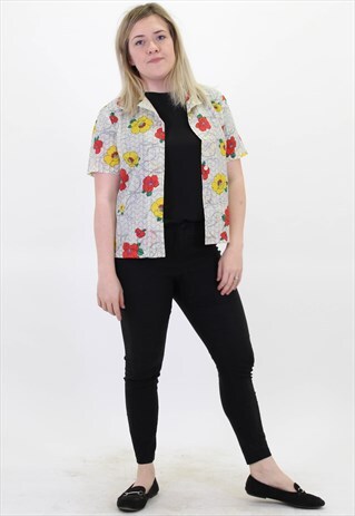 VINTAGE ABSTRACT PATTERN FESTIVAL SHIRT