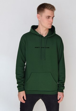 GREEN DON'T BOTHER ME (BLACK) HOODIE