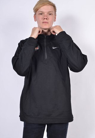 VINTAGE NIKE 1/4 ZIP SWEATSHIRT BLACK