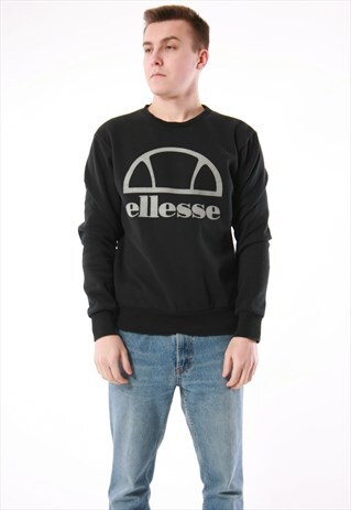 90S VINTAGE ELLESSE RARE COTTON SWEATSHIRT OVERSIZED 14029