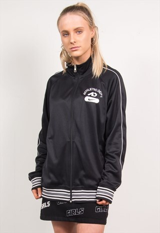 NIKE VINTAGE 90'S BLACK TRACKSUIT JACKET