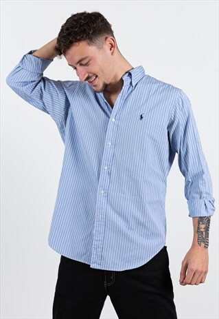 VINTAGE 80S POLO RALPH LAUREN SHIRT / S8604