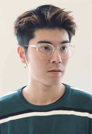 CLEAR HALF FRAME GLASSES