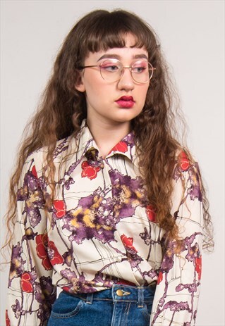 VINTAGE 70'S FLORAL SHIRT