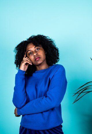 VINTAGE 1990S SWEATER IN BLUE