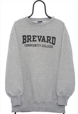 Vintage Brevard College Grey Sweatshirt Womens