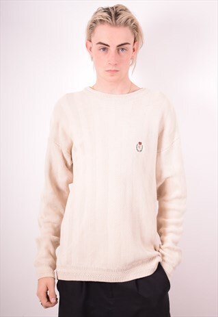 CHAPS RALPH LAUREN MENS VINTAGE JUMPER SWEATER MEDIUM 90S