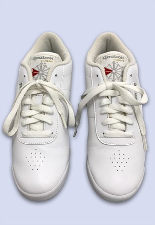 WHITE RETRO PRINCESS LDS 00 LOW TOP CASUAL TRAINERS