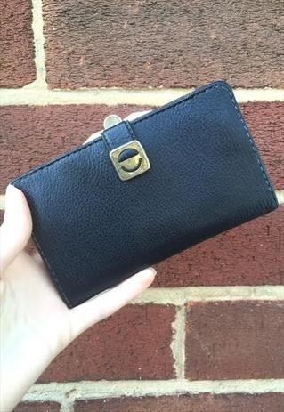 WOMENS VINTAGE NAVY DARK BLUE PURSE