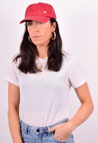 CHAMPION WOMENS VINTAGE CAP ONE SIZE RED 90'S
