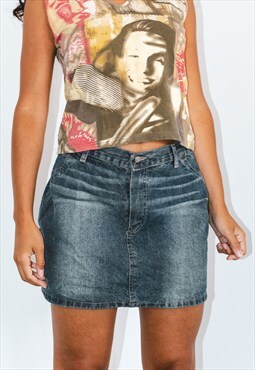 Vintage 00s Jeans Denim Skirt