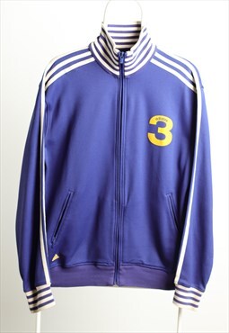 Vintage Adidas Sportswear Track Logo Jacket Electric Blue