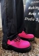 PINK PUNK BOOTS TRACTOR SHOES BARBIE BROGUES RAVE TRAINERS