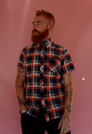 VINTAGE 1990S SHORT SLEEVE CHECK SHIRT