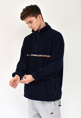 G&G UNISEX NAVY RAINBOW RIBBON FLEECE