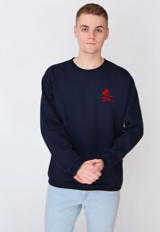 NAVY PINEAPPLE OCEAN (RED) SWEATSHIRT