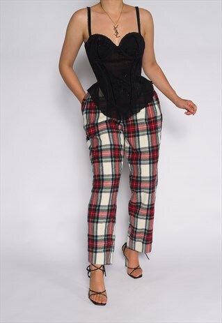 CHERRY RED VINTAGE TROUSER