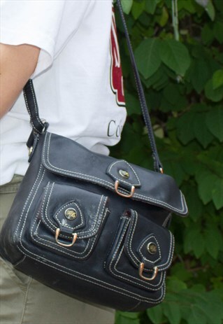 RETRO TED BAKER LEATHER HANDBAG