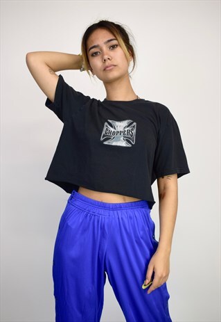 VINTAGE 90'S CHOPPERS CROP T-SHIRT