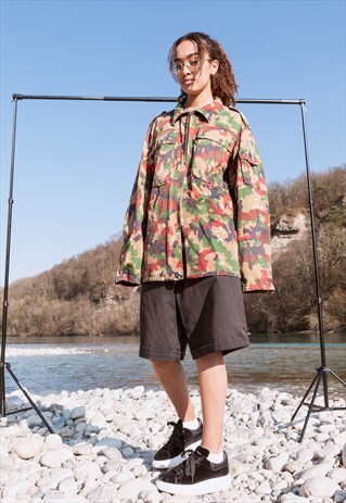 MILITARY JACKET - KHAKI CAMO PARKA