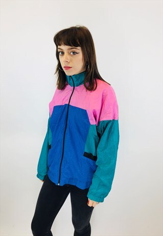 VINTAGE FESTIVAL 80S RAVE WINDBREAKER JACKET