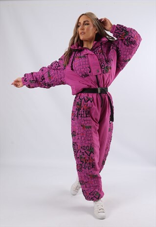 VINTAGE FULL SKI SUIT SNOW SPORTS UK 16 XL (DUAF)