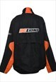 VINTAGE REEBOK CFL BLACK & ORANGE CONTRAST SPORTS JACKET - L