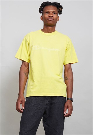 VINTAGE CHAMPION YELLOW T-SHIRT