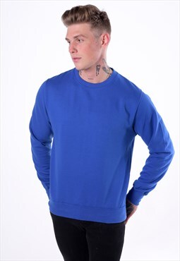 54 Floral Jumper Sweater Pullover - Royal Cobalt Blue