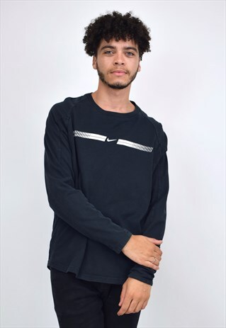 VINTAGE 90S NIKE BLACK LONG SLEEVE SHIRT