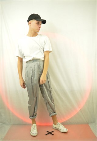 VINTAGE GREY CLASSIC TROUSERS