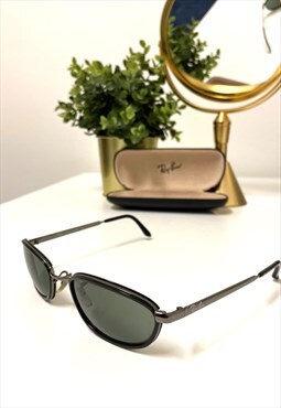 Ray-Ban Bausch & Lomb RB 3046 W3088 Metal Square Sunglasses.