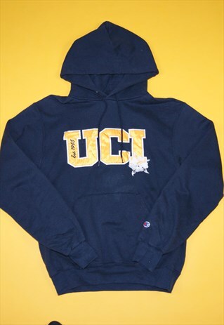 Vintage 90s Champion UCI American College Hoodie Sweatshirt | Sestris ...