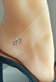 I LOVE D INITIAL ANKLET 925 STERLING SILVER